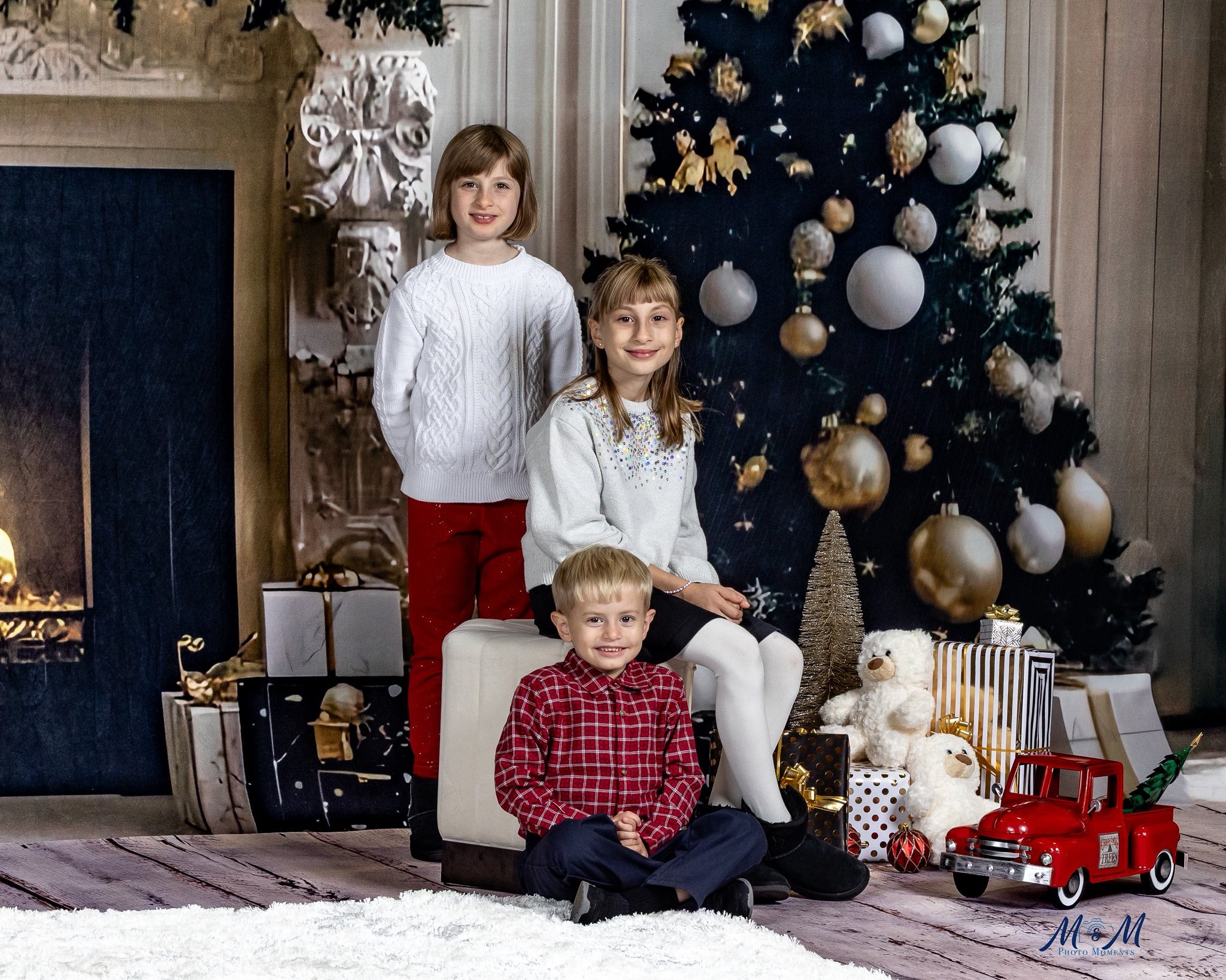 Christmas Backdrop Ideas Cozy Bear Christmas Charm Kids Backdrop CSH5-319