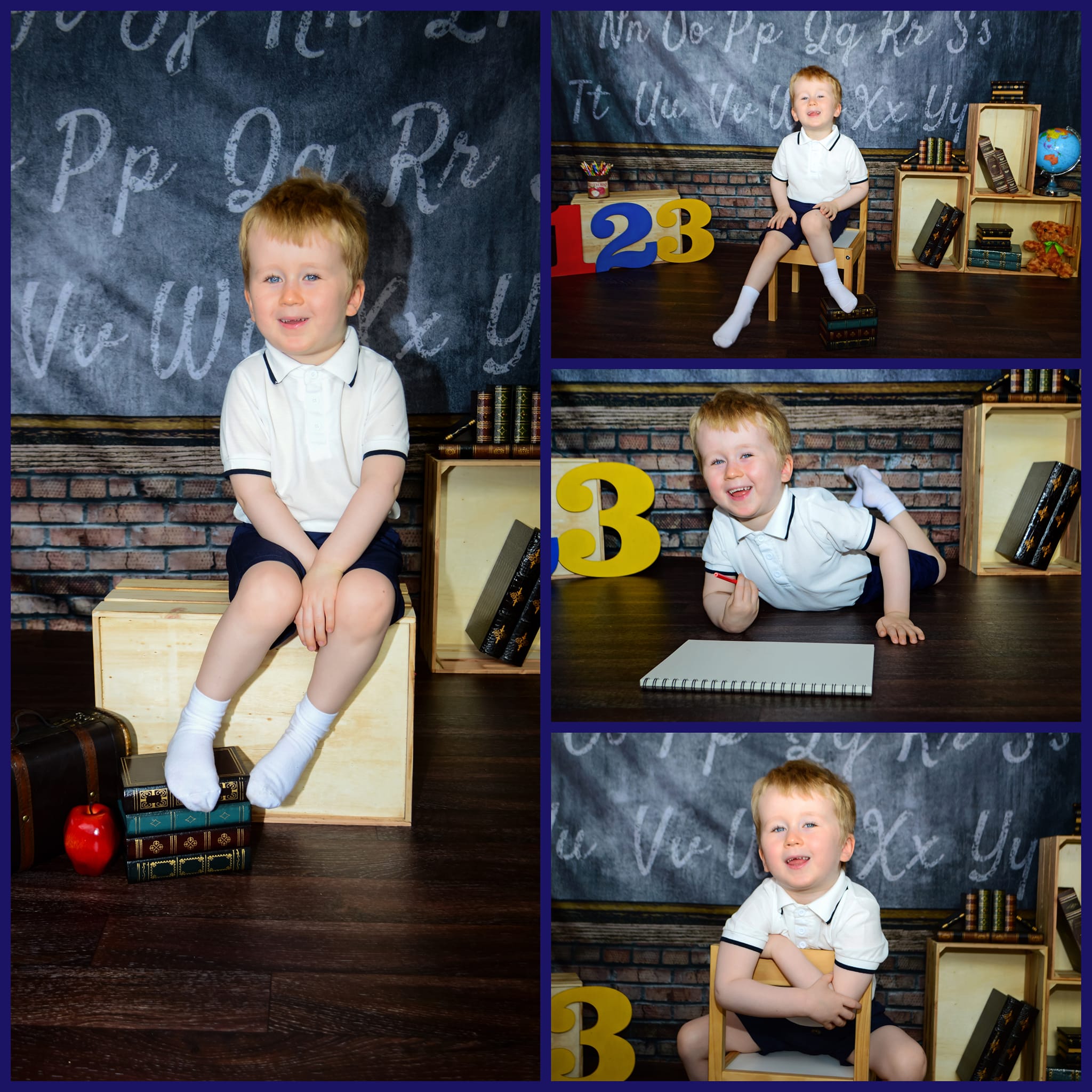 School Day Chlakboard Children Photography Backdrop D843