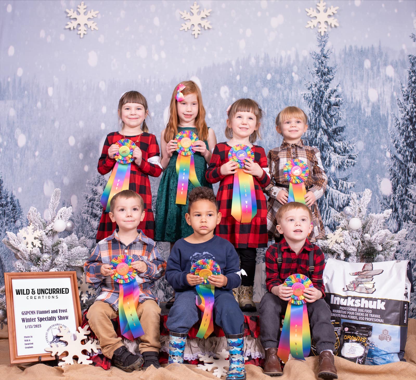 Winter Snow Christmas Tree Backdrops for Christmas GX-1074