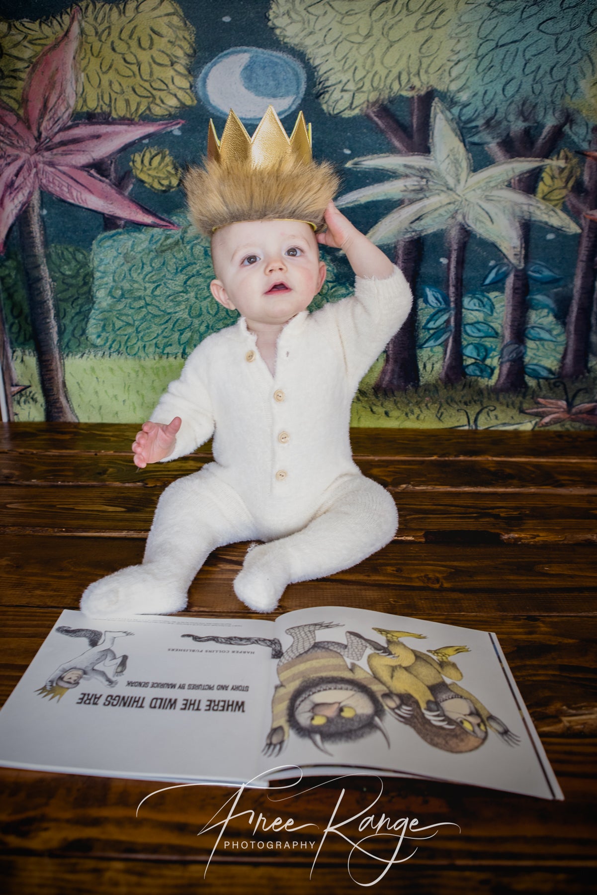 Newborn Baby Jungle Backdrop for Photography NB-219