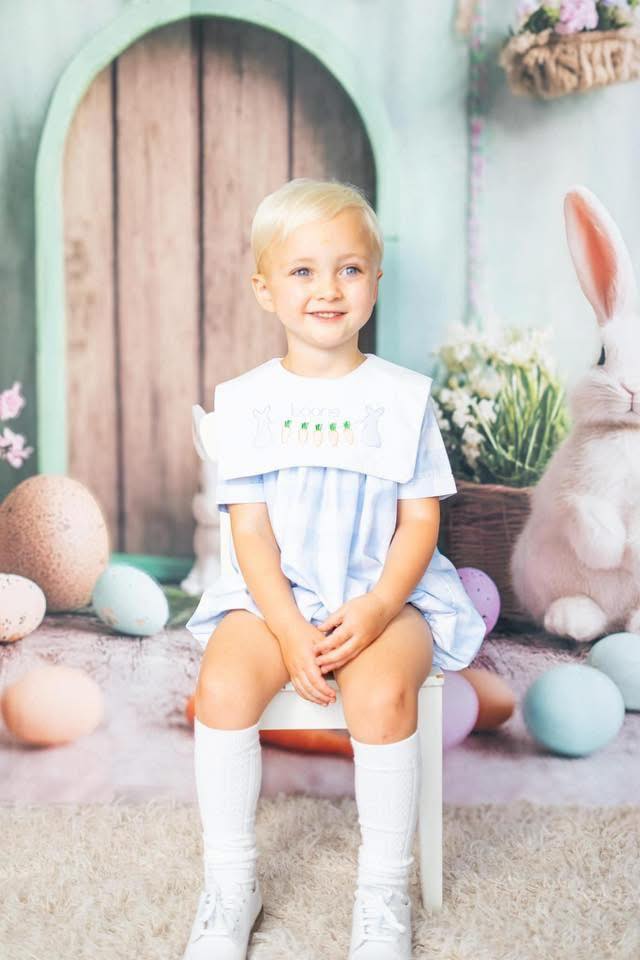 Easter Photo Backdrop Enchanted Green Door Bunny Backdrop CSH2-96