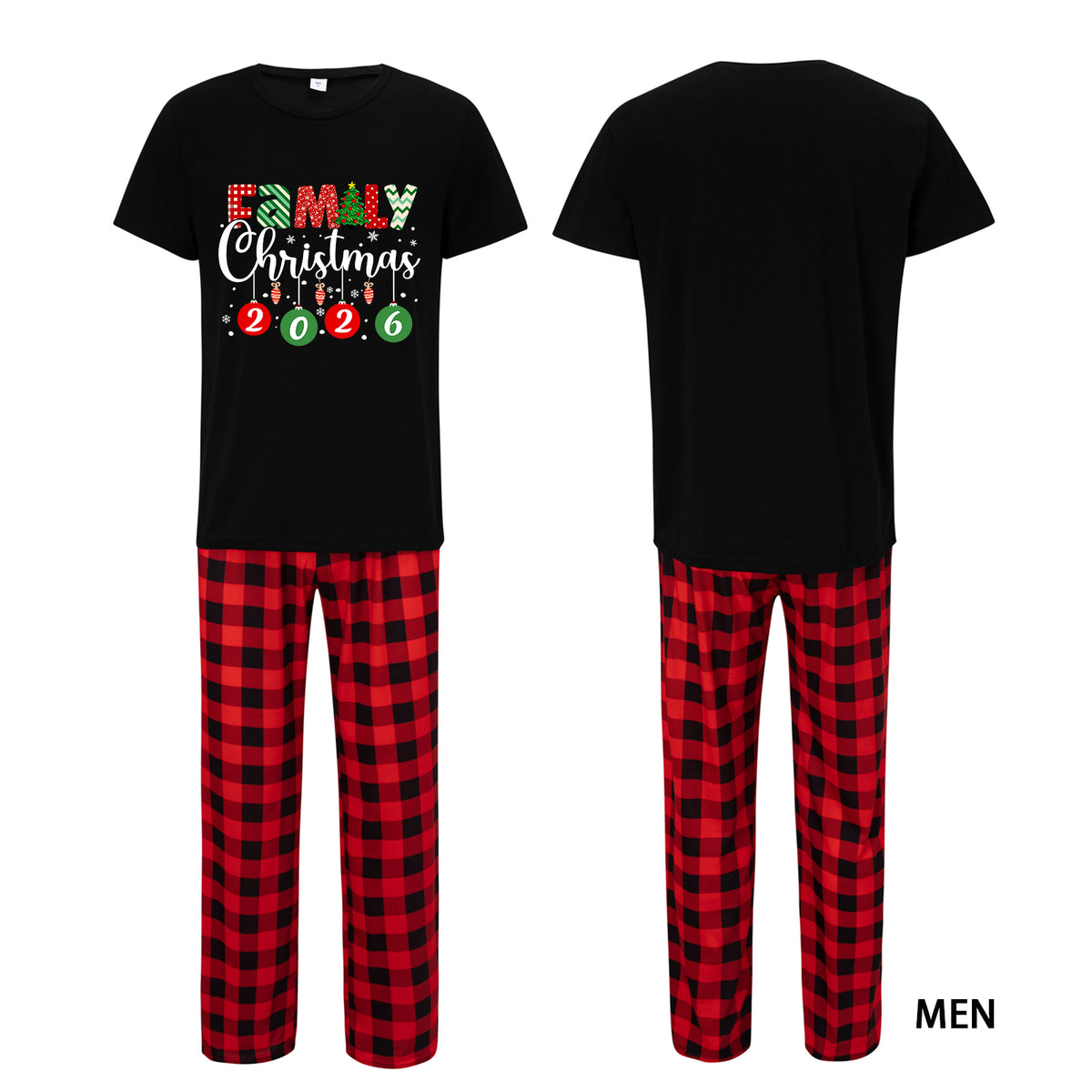 Christmas Tree Pajamas Hanging Ornament Lettering Matching Christmas PJs CHP-41
