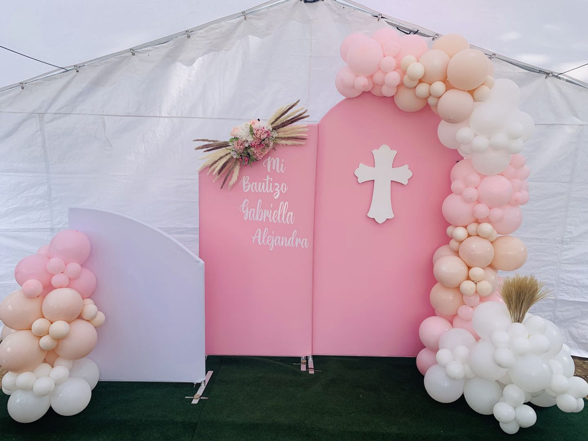 Personalized Uneven Arch Backdrop Kit for Theme Party