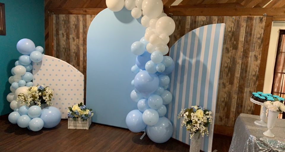 Personalized Uneven Arch Backdrop Kit for Theme Party