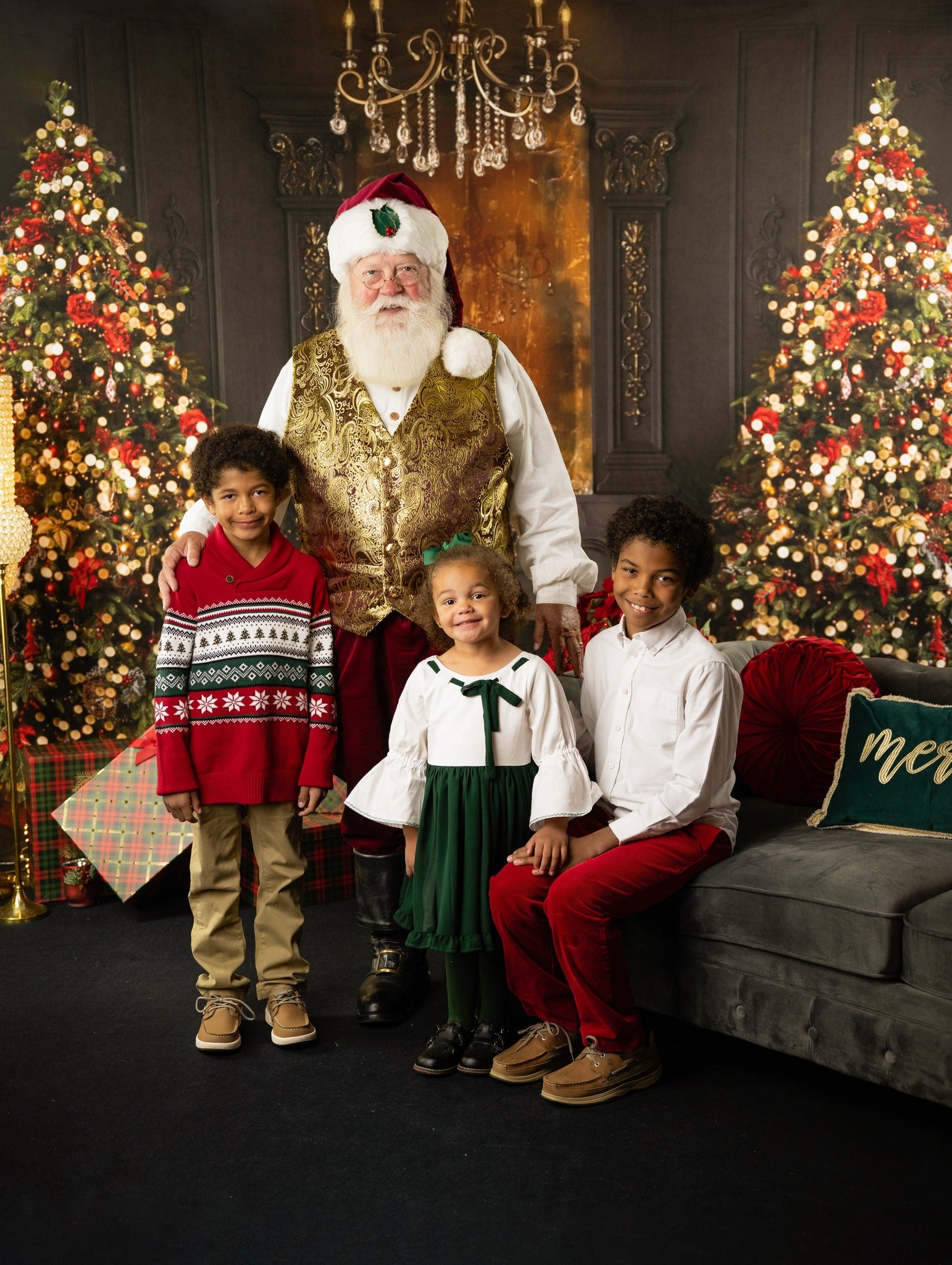 Christmas Fireplace Backdrop Elegant Trees Fireplace Glow Christmas Backdrop MRR9-99