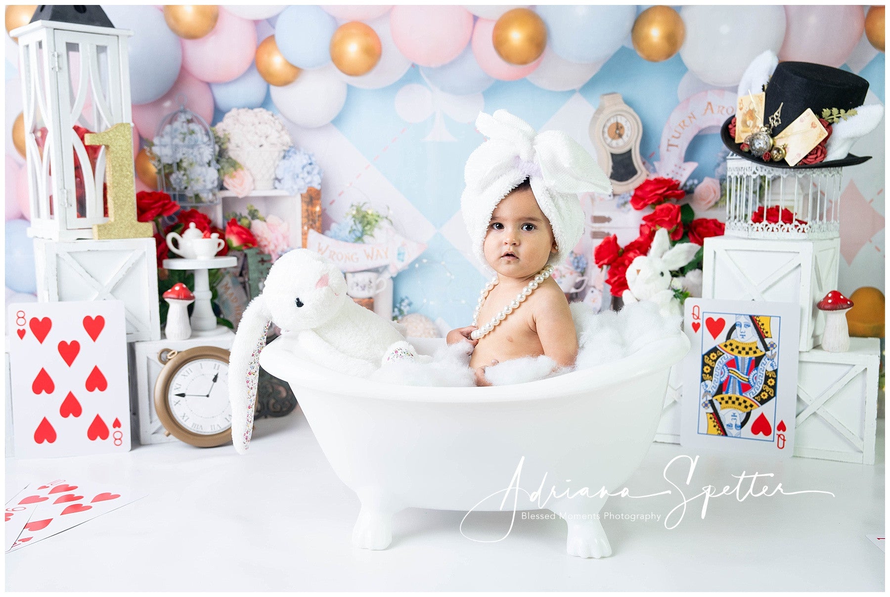 Newborn Photo Backdrop Pastel Wonderland Balloon Children Backdrop MRR9-133