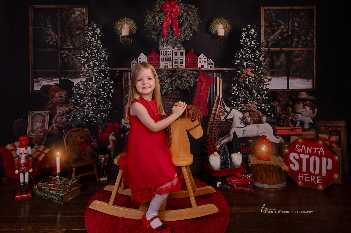 Christmas Trees Room Decoration Backdrop for Photography G-1434