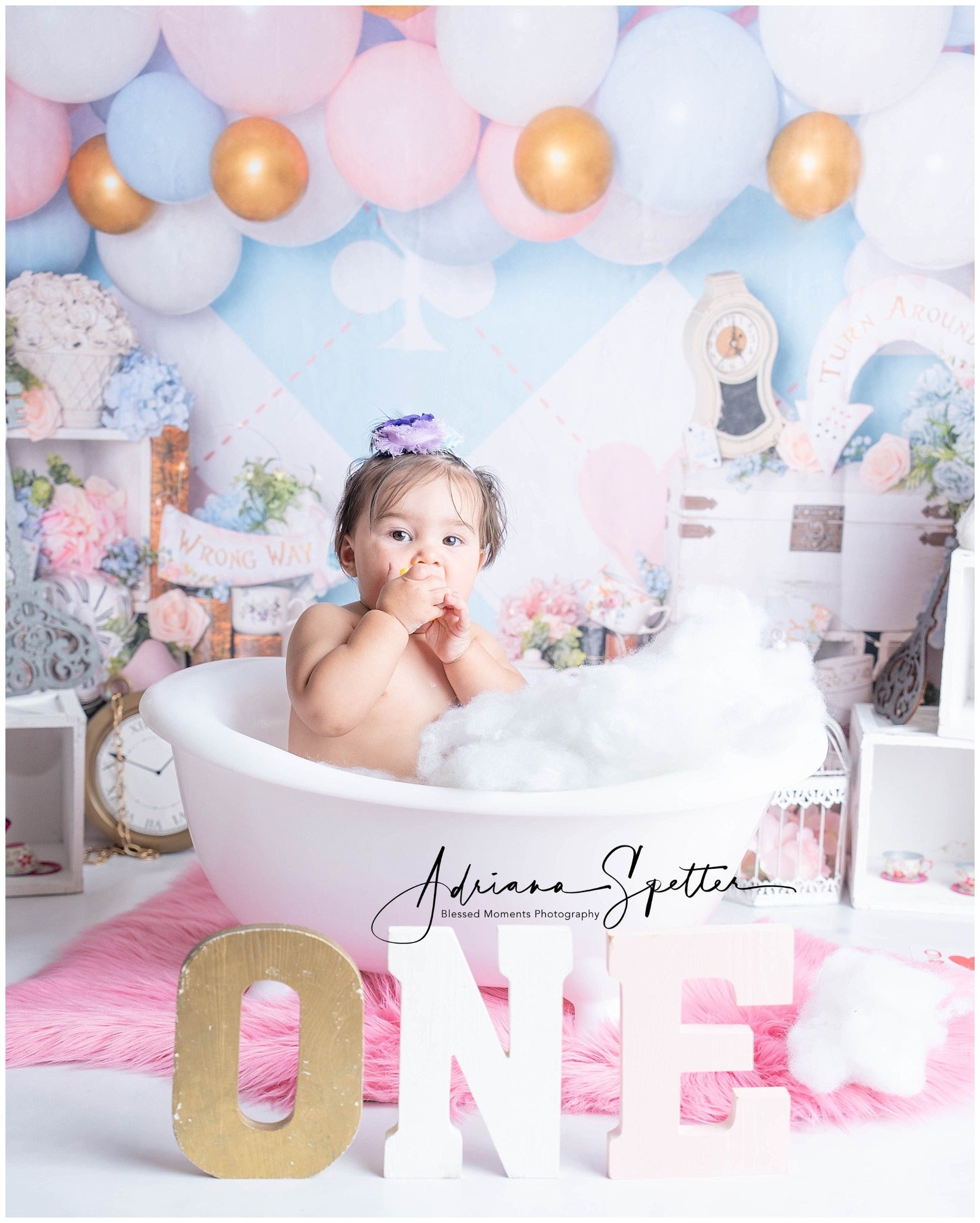Newborn Photo Backdrop Pastel Wonderland Balloon Children Backdrop MRR9-133