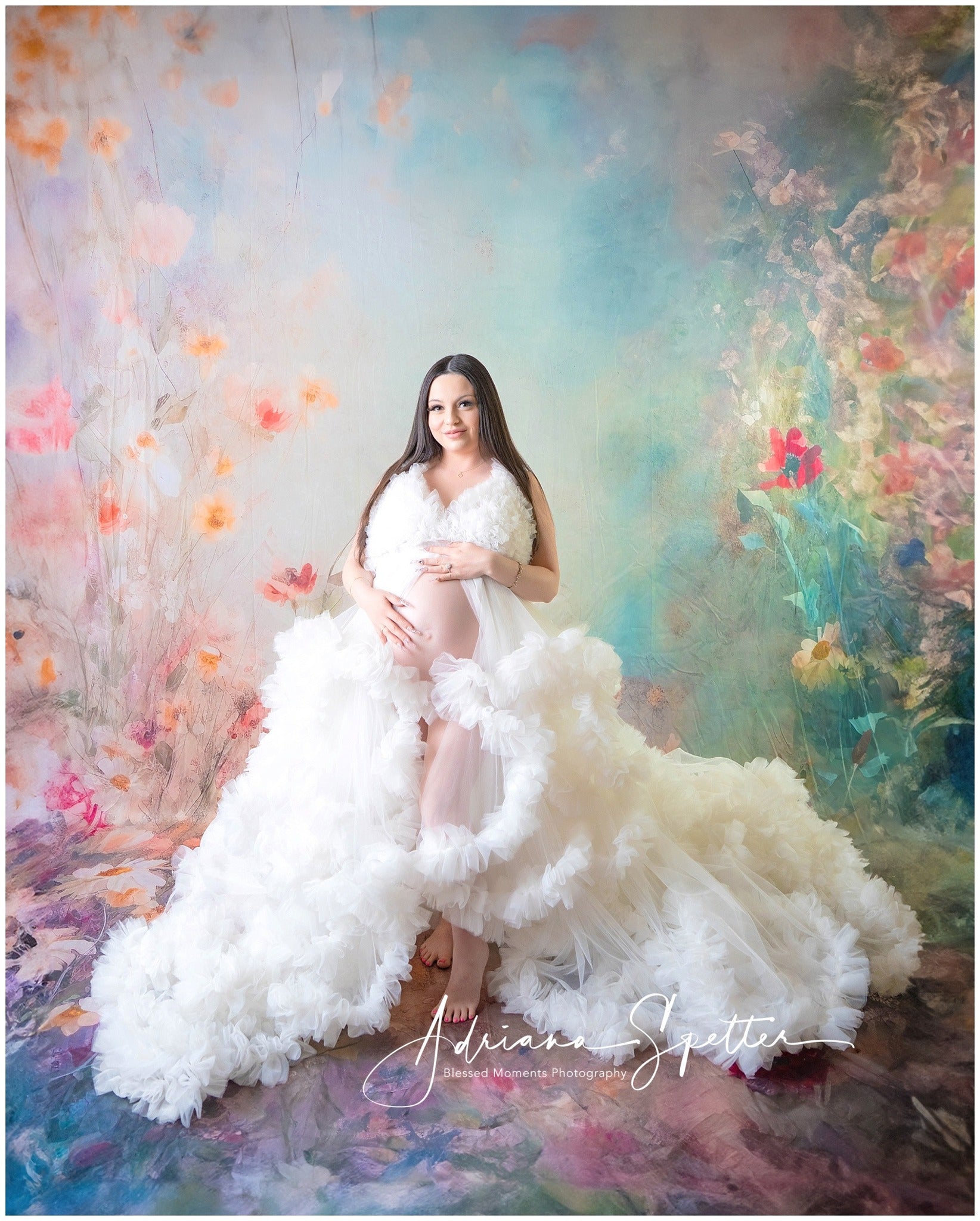 Fine Art Backdrop Lush Wildflower Meadow Artistic Backdrops MRR10-60