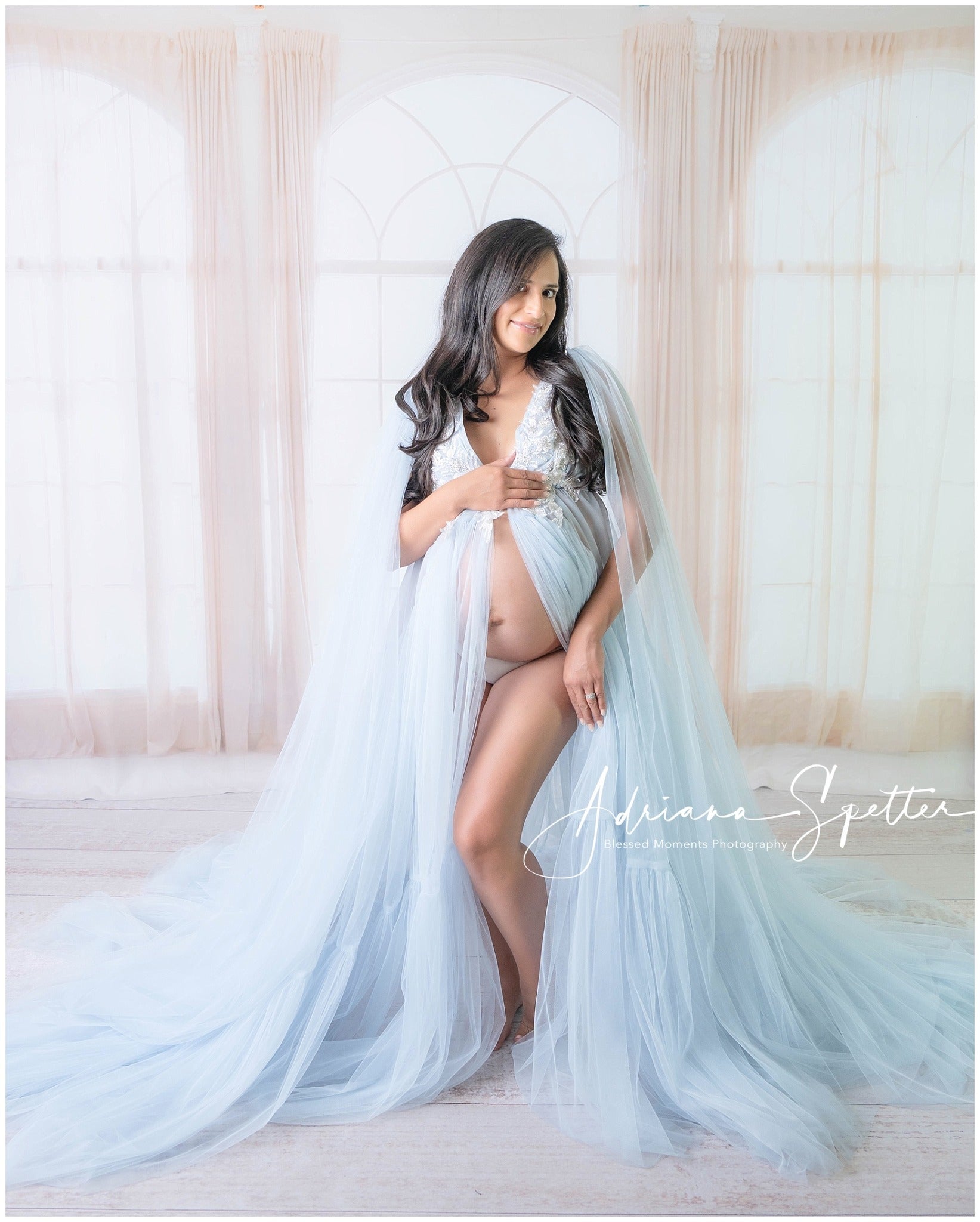 Vintage Photo Backdrop Elegant Sheer Window Drapes Vintage Backdrops MRR9-120