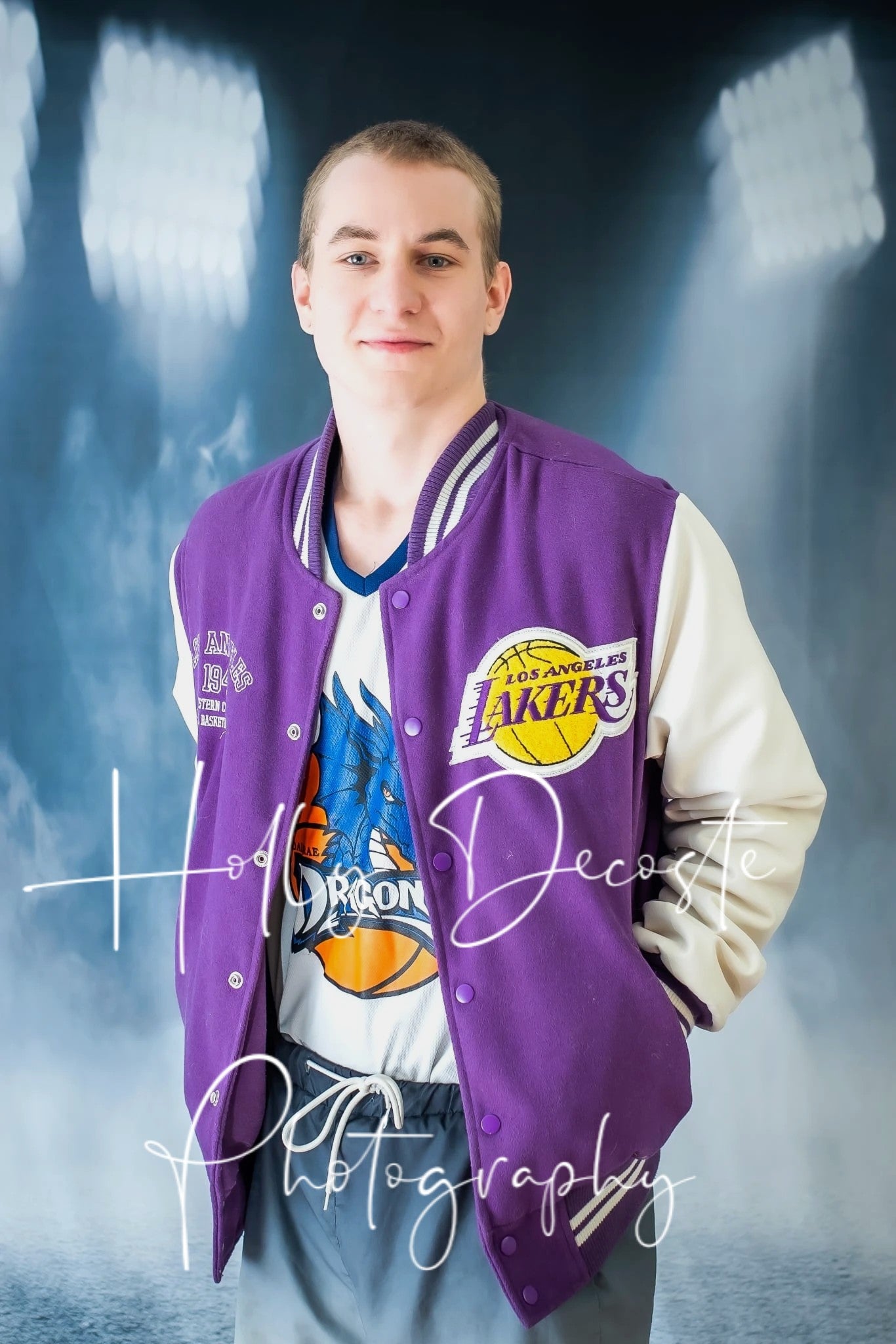 Sports Backdrop Spotlights Smoks Photography Backdrop M029