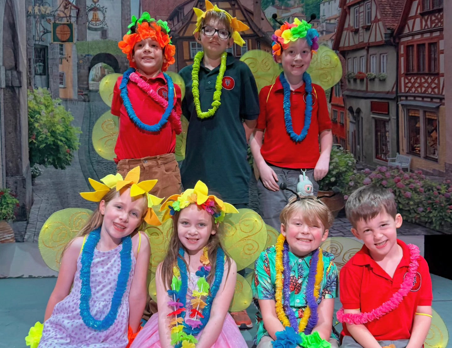 Beautiful Town Spring Flower Backdorp for Photography G-601