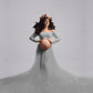 Long Sleeve Lace Maternity Mesh Photography Dress RB8