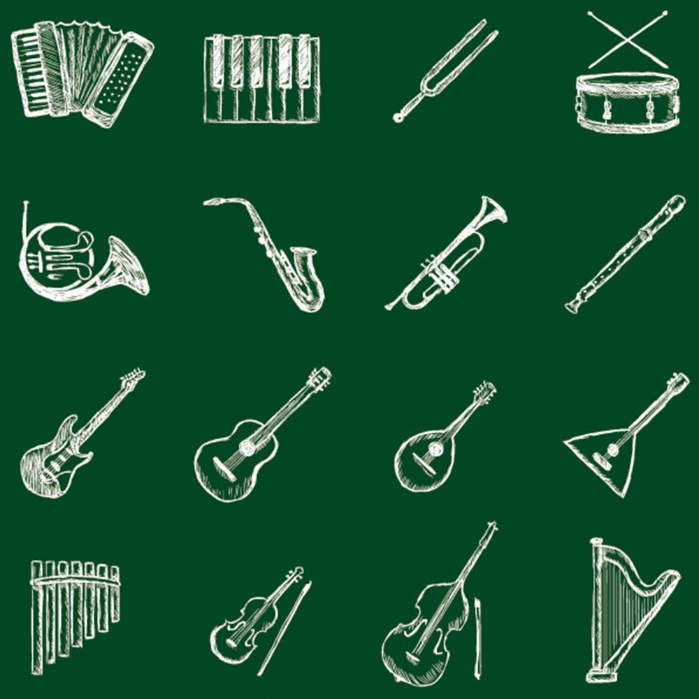 Back To School Band Chalkboard Photography Backdrop BRP7 61 Dbackdrop Back to school band chalkboard photography backdrop brp7 61 dbackdrop