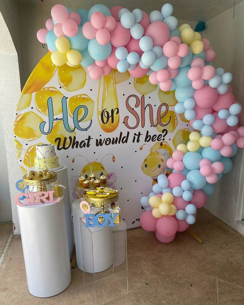 Custom Fabric Round Backdrop Kit Personalized Photo And Size
