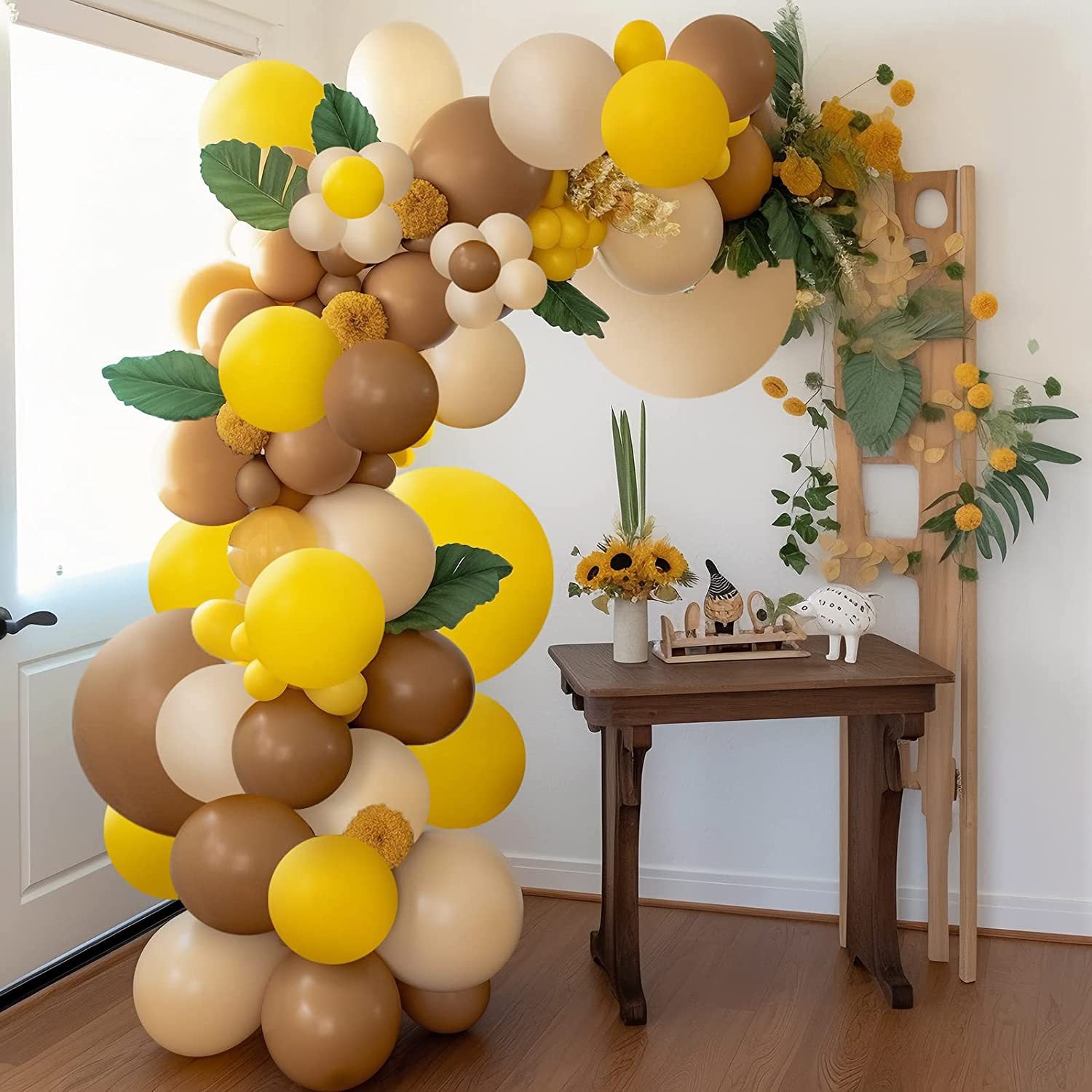 Vintage Sunflower Birthday Party & Nursery Balloon Garland Decoration Set BA36