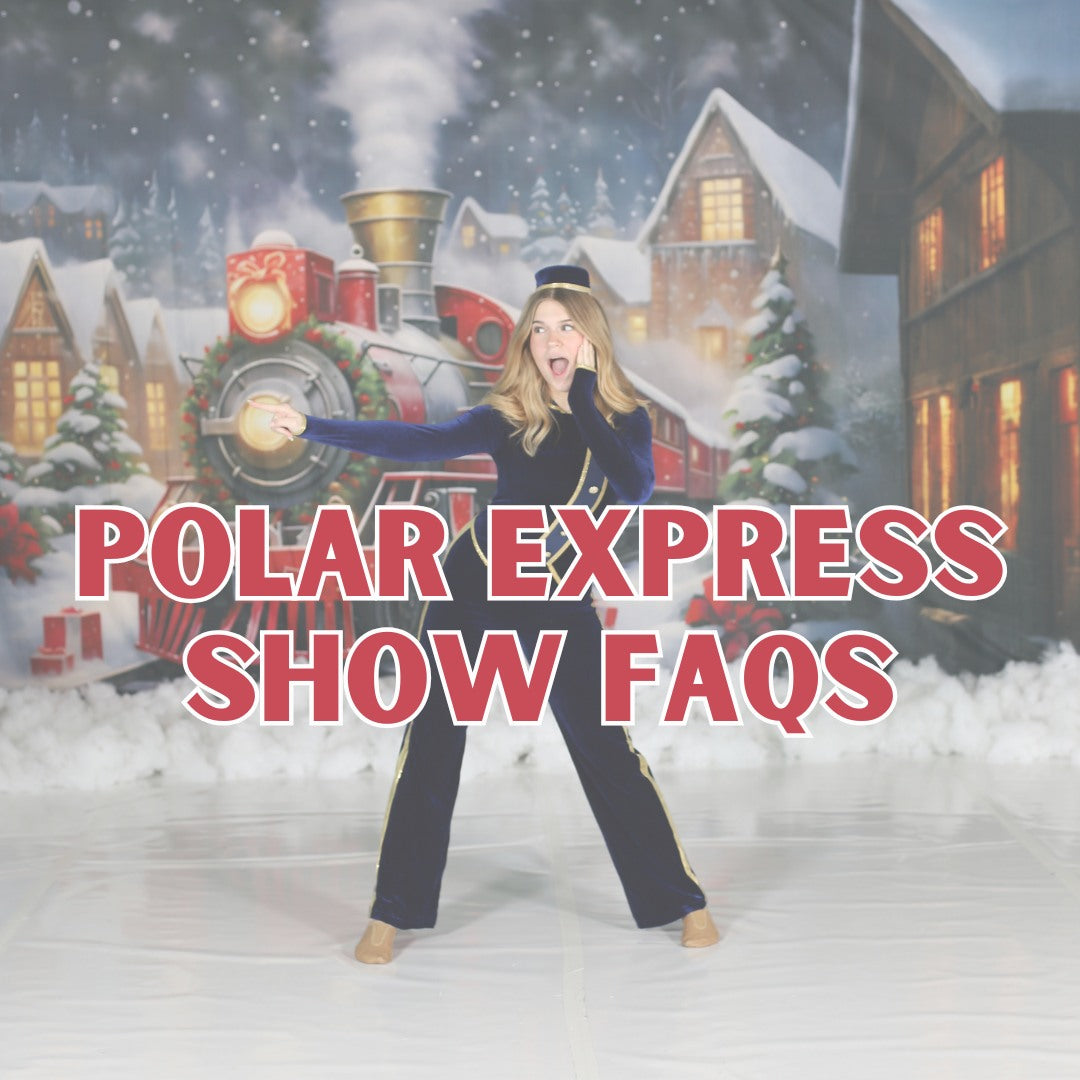 Christmas Train Houses Snow Night Backdrop RR7-876