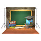 Chalkboard Books Map Back to School Backdrop M5-92