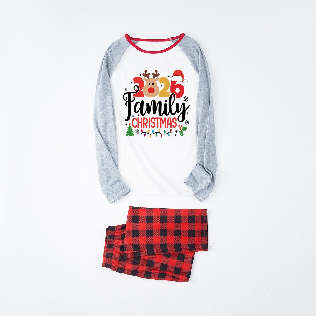 Christmas Pajamas Reindeer Family Christmas Graphic Matching Family Photoshoot Outfit Christmas Sleepwear CHP-109