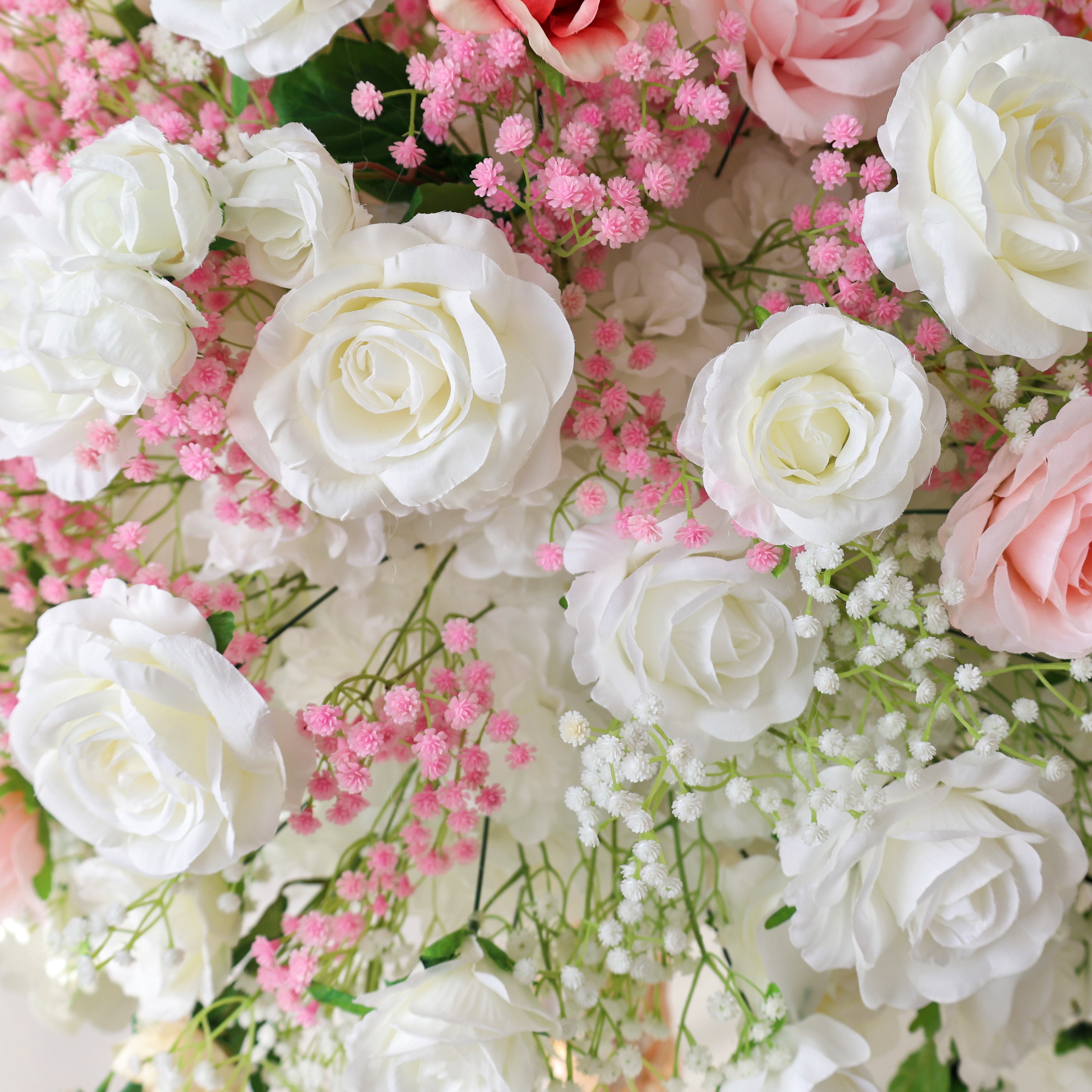 Pink Artificial Flower Centerpieces Tables Wedding Arrangement AAFC-057
