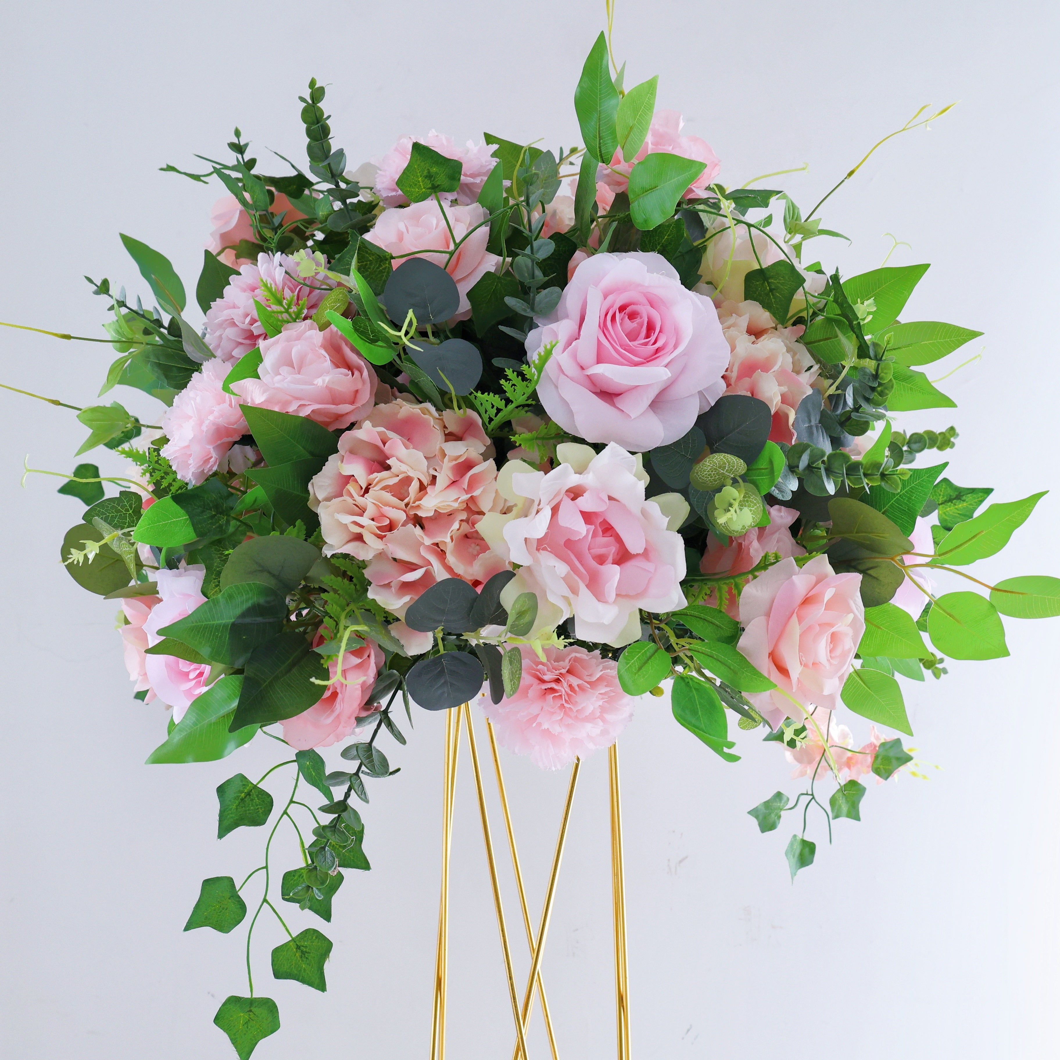 Handmade Pink Silk Flower Ball Centerpieces for Weddings Events AAFC-147