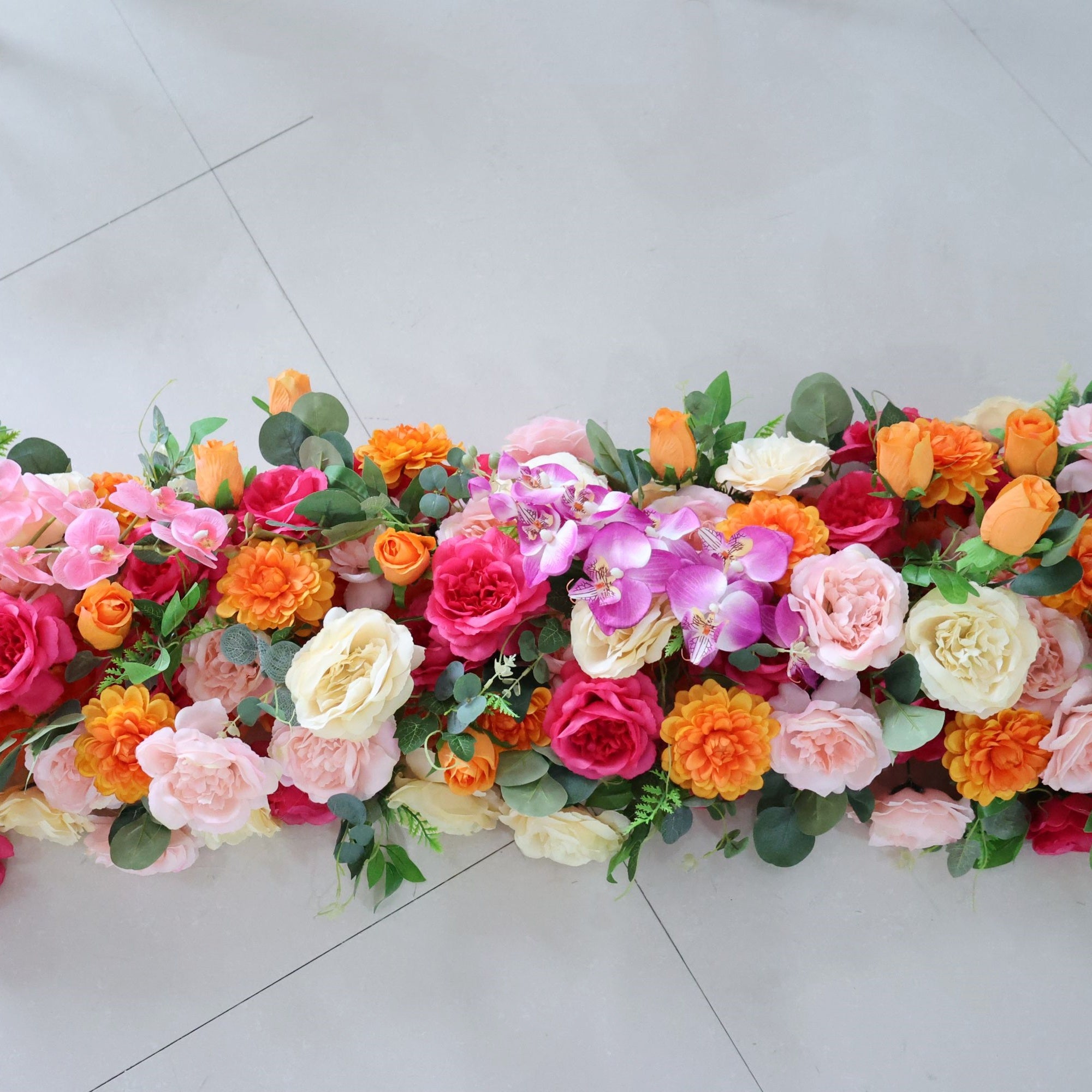 Colorful Floral Table Runner for for Wedding Centerpiece AAFR-100