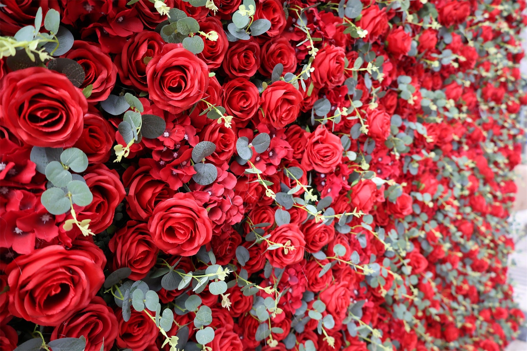 5D Silk Red Rose Hanging Floral Wall Backdrop AAFW-105