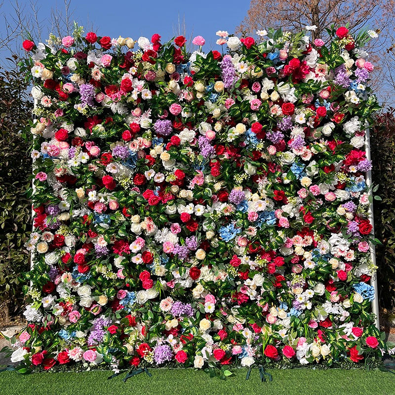 Dreamy English Garden Multicolor Floral Wall for Wedding & Celebration ABFW-011
