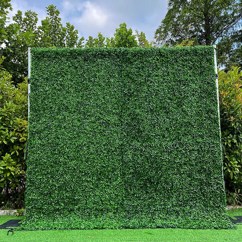 Artificial Greenery Wall Backdrop Boxwood Hedge Panel for Event Decor ABFW-030