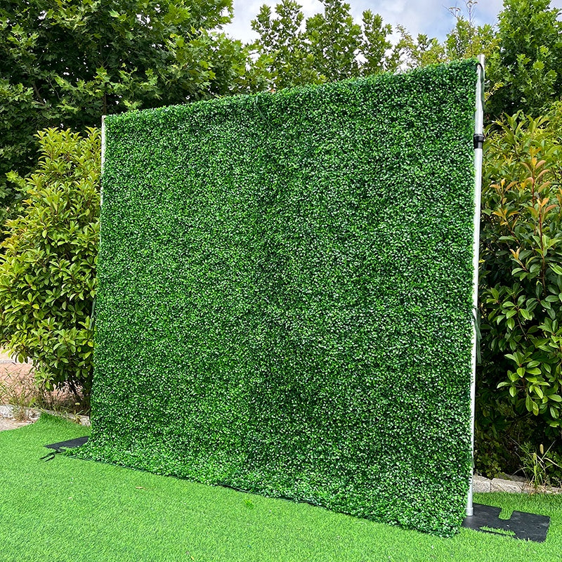 Artificial Greenery Wall Backdrop Boxwood Hedge Panel for Event Decor ABFW-030