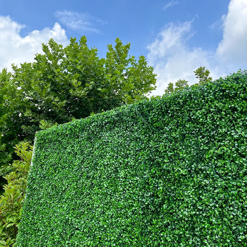 Artificial Greenery Wall Backdrop Boxwood Hedge Panel for Event Decor ABFW-030