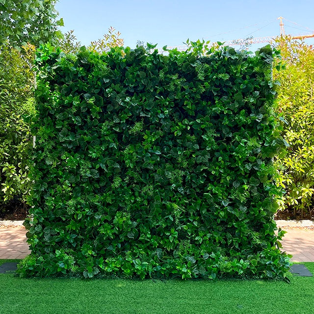 Natural Style Artificial Green Plant Wall Backdrop for Event Decor ABFW-083