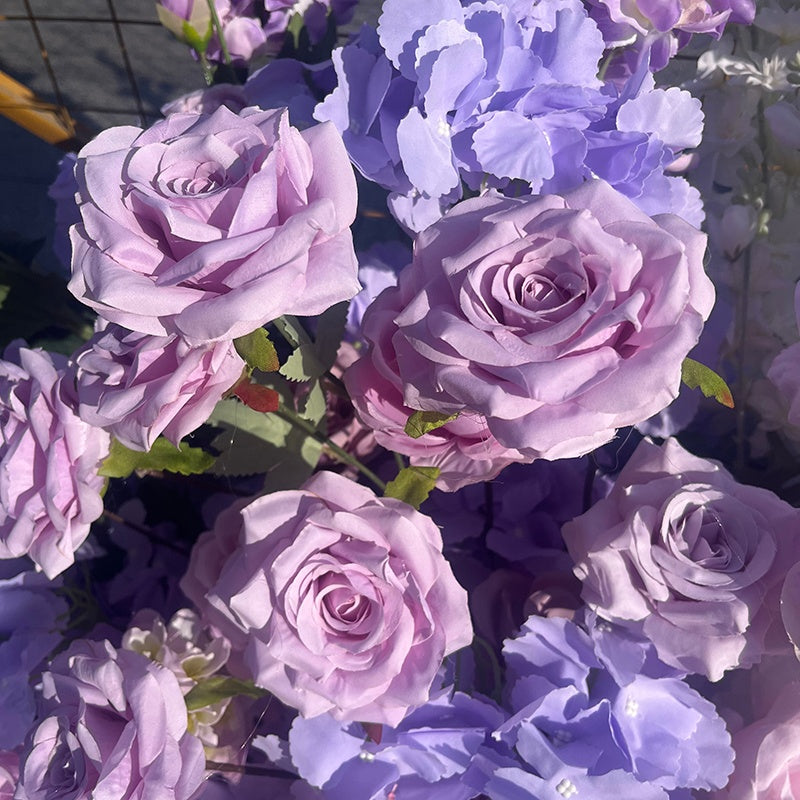 Purple Artificial Wedding Decor Flower Arrangement Floor Flower ABGF-013