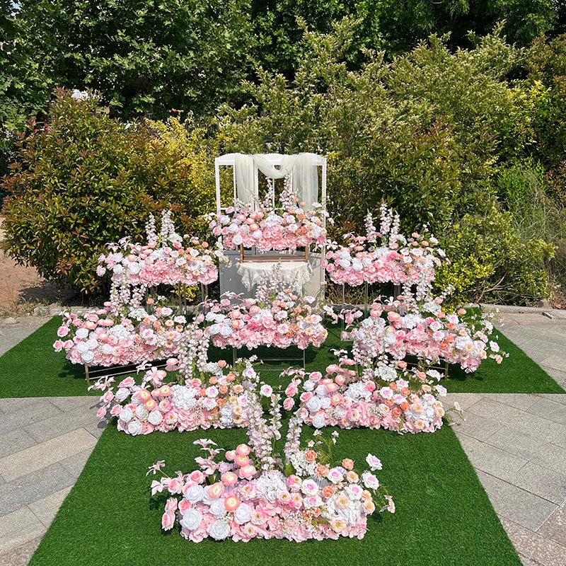 Pink Artificial Flower Wedding Decor Flower Arrangement Floor Flower ABGF-051