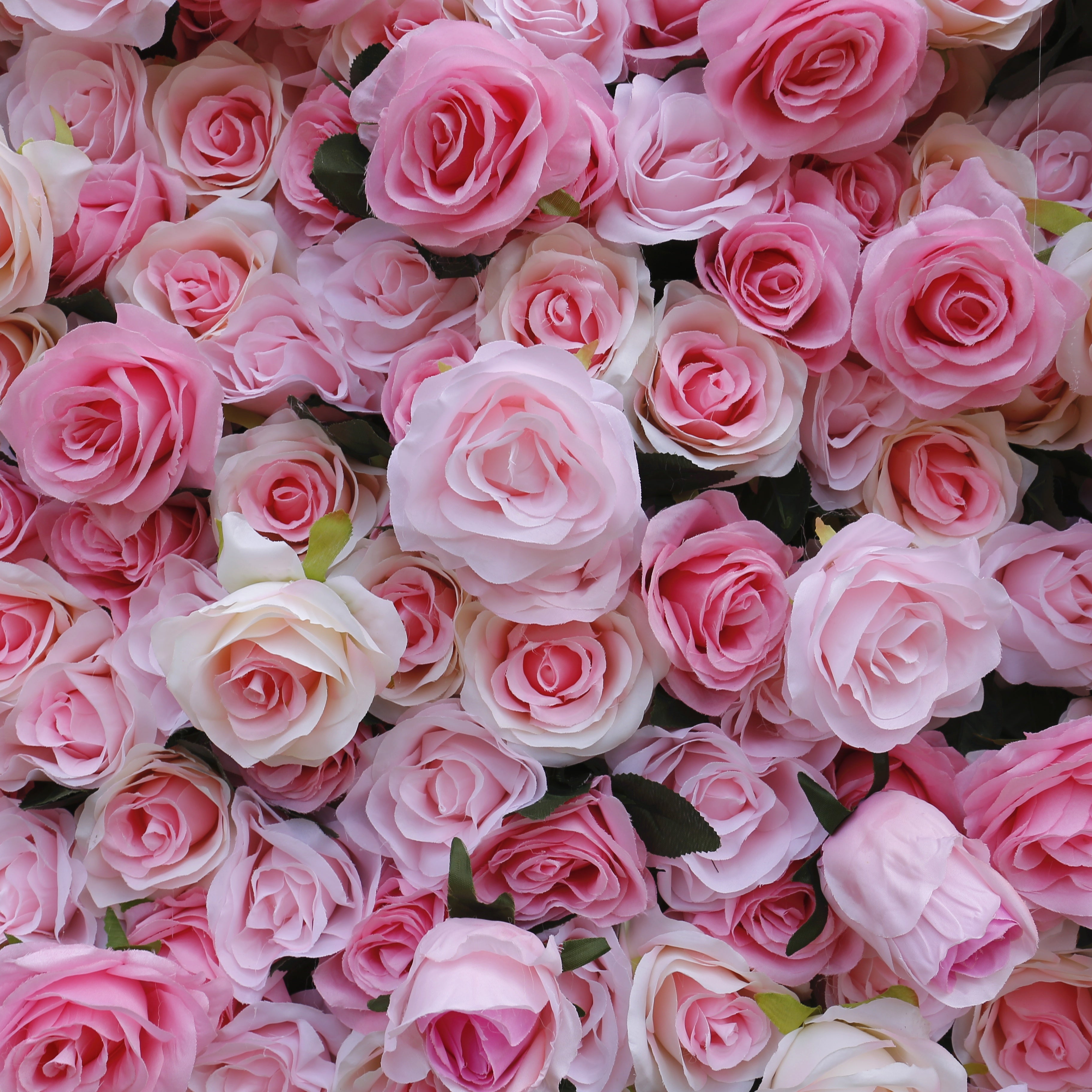 Silk Pink Rose 5D Roll-Up Artificial Flower Wall Events Decor ACFW-040