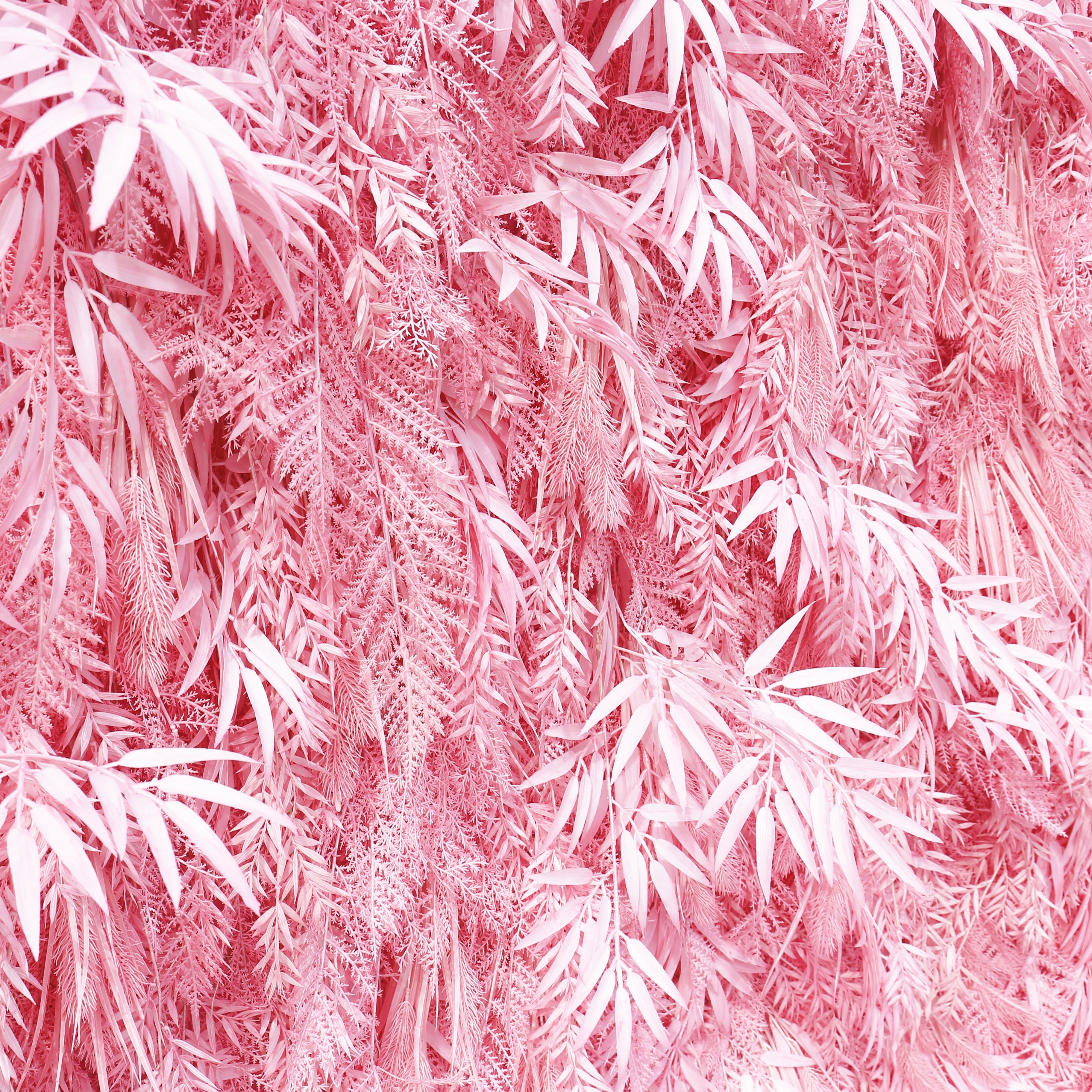 Artificial Pink Blue Pampas Wall Roll Up Hanging Backdrop Event Decor ACFW-111