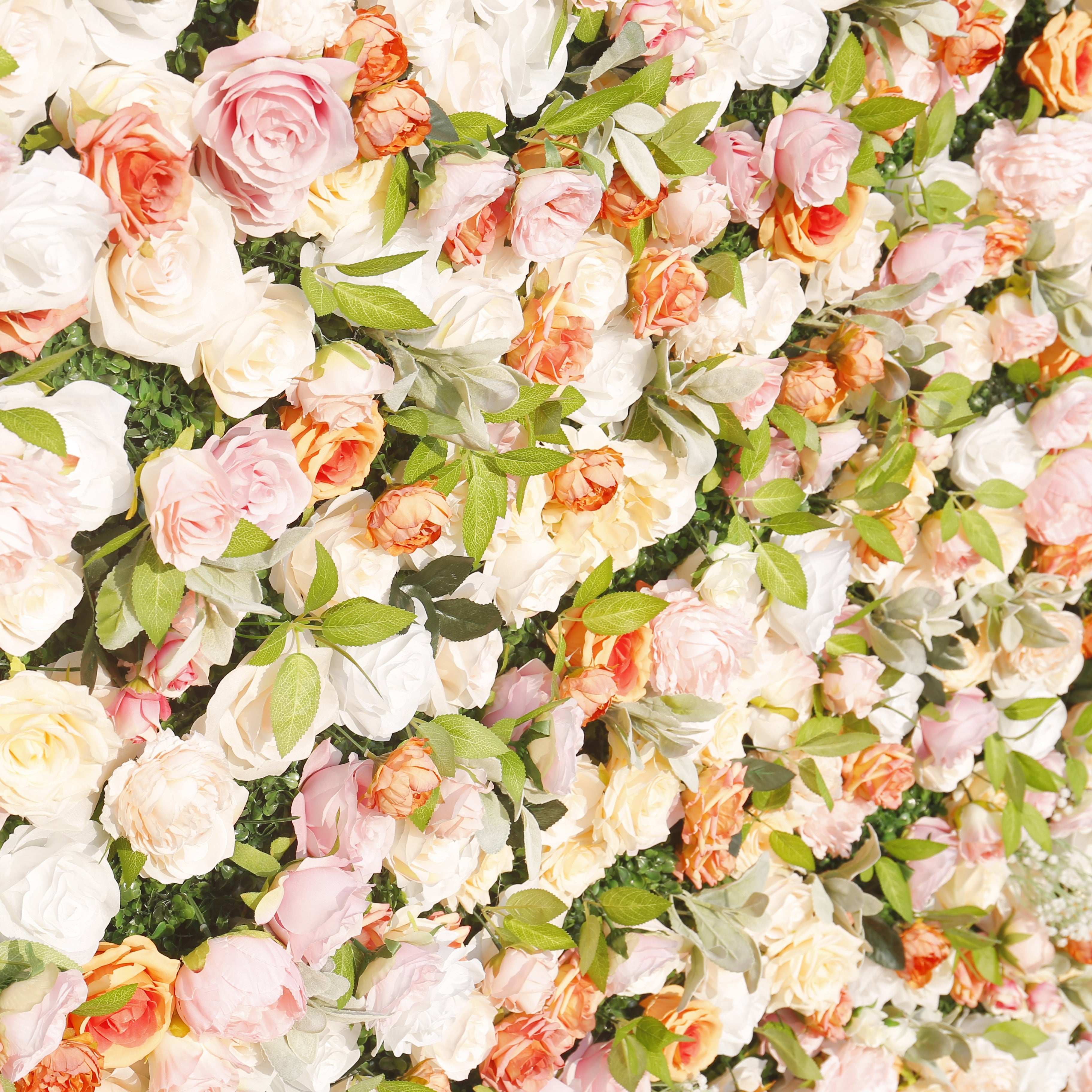 3D Mixed Floral Backdrop Roll Up Curtain Artificial Flower Wall ACFW-134