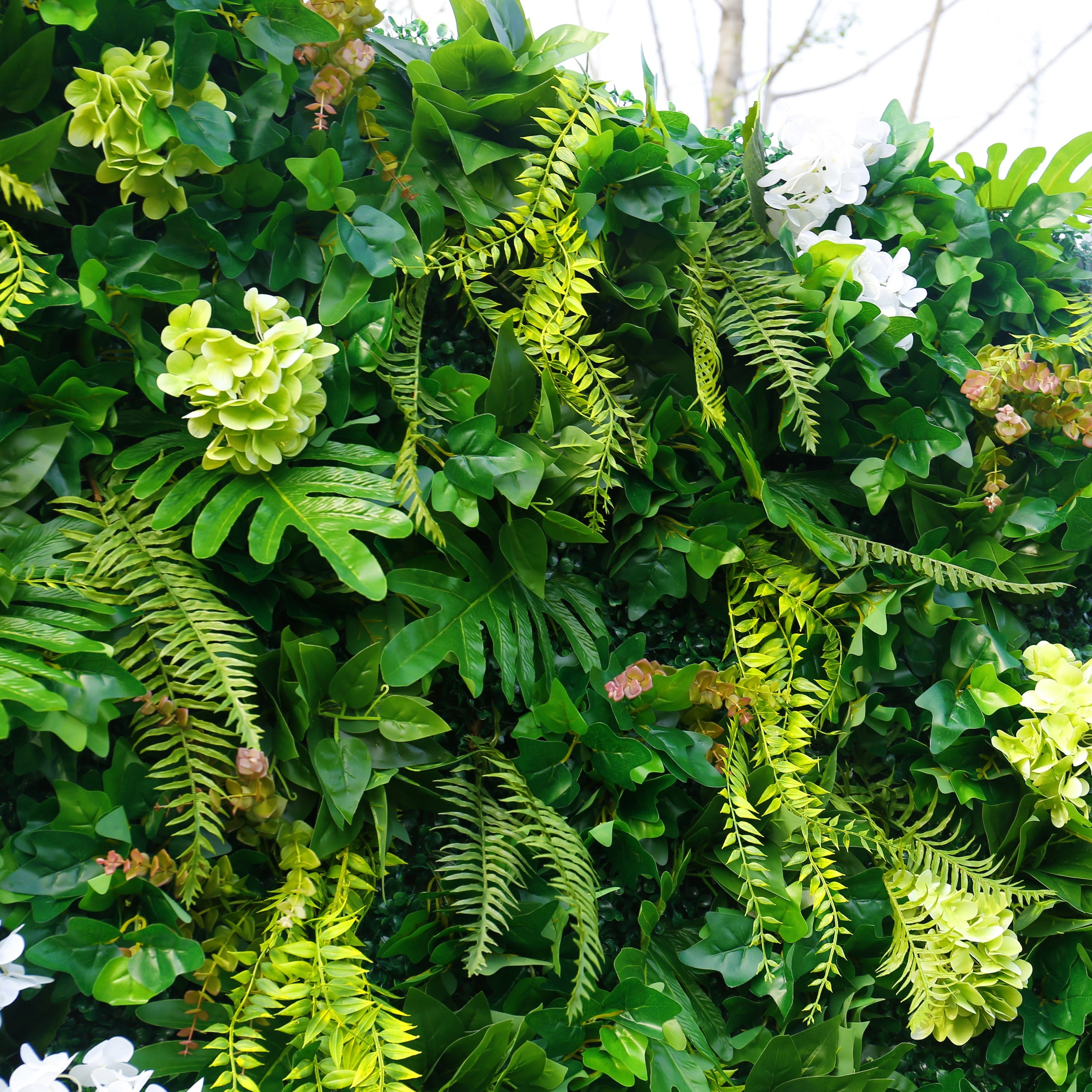 8ft Greenery Fabric Artificial Forest Roll Up Flower Wall ACFW-163