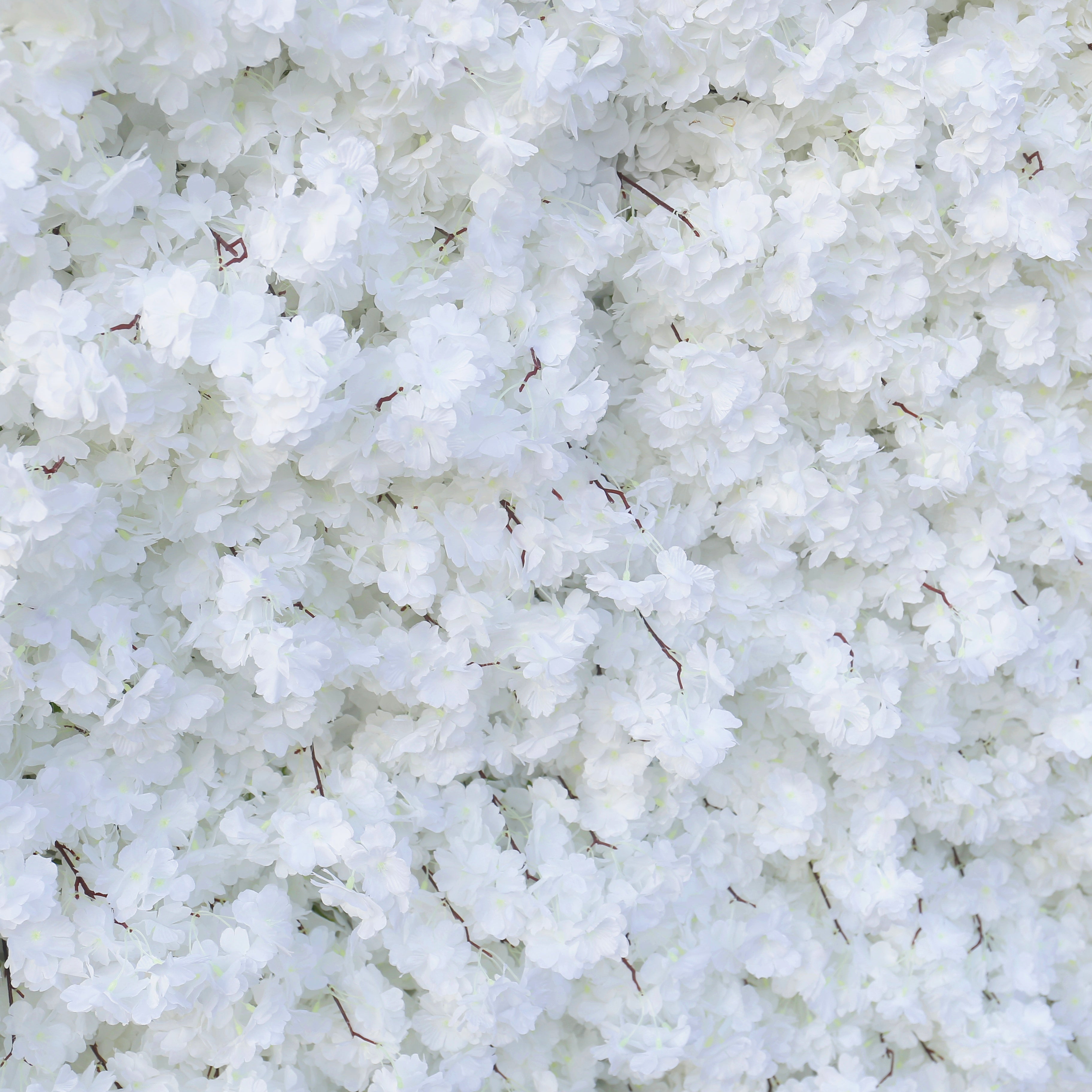 Pink & White Cherry Blossom Fabric Wall Rolling Up Flower Backdrop ACFW-142