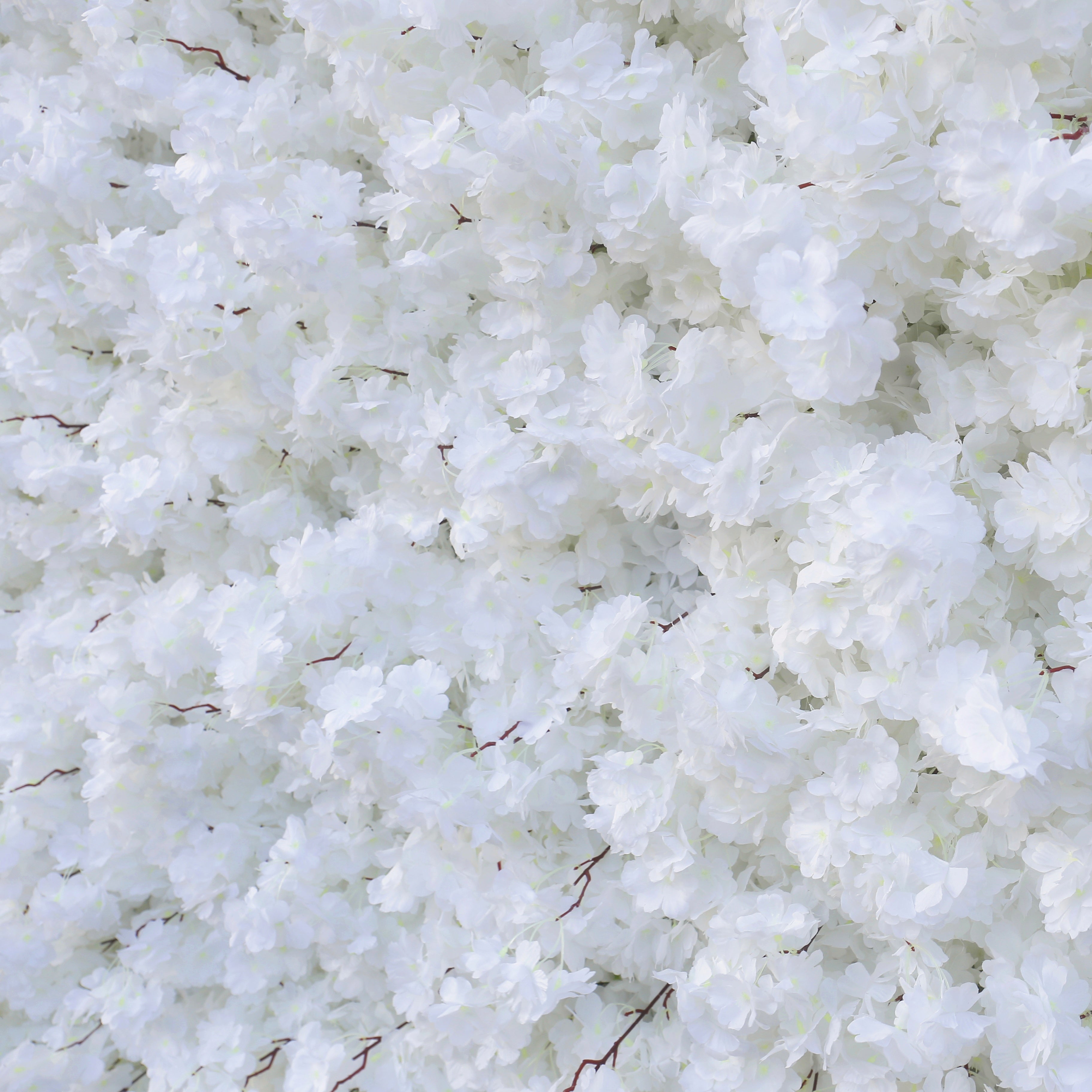 Pink & White Cherry Blossom Fabric Wall Rolling Up Flower Backdrop ACFW-142