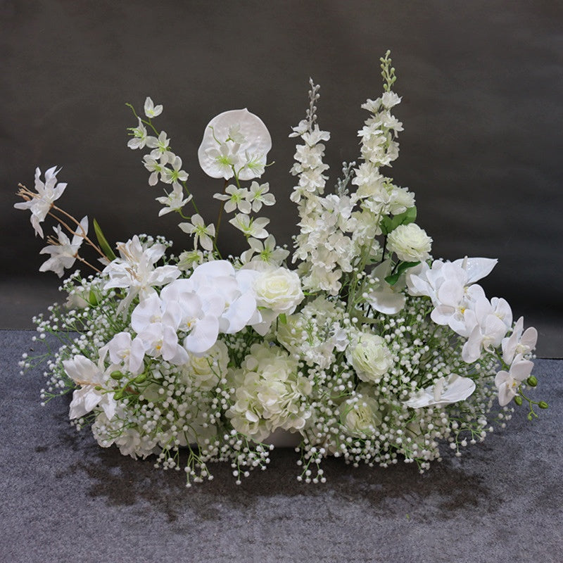 Purple White Table Centerpiece Floor Flower Wedding Decor Props AEGF-001