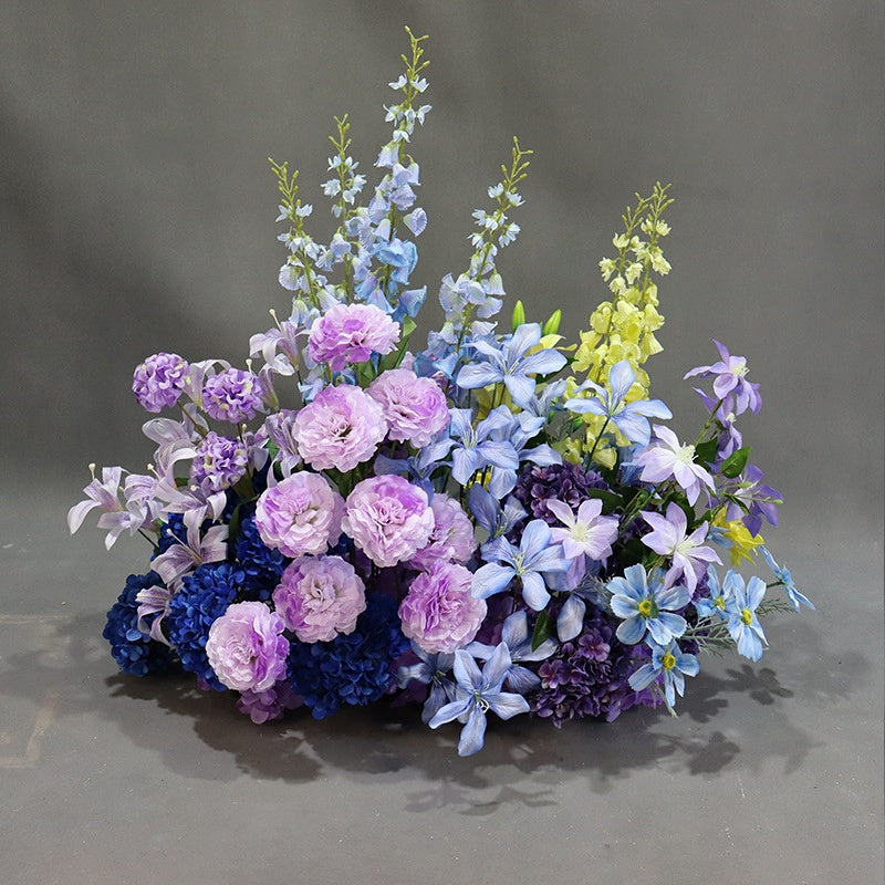 Purple White Table Centerpiece Floor Flower Wedding Decor Props AEGF-001