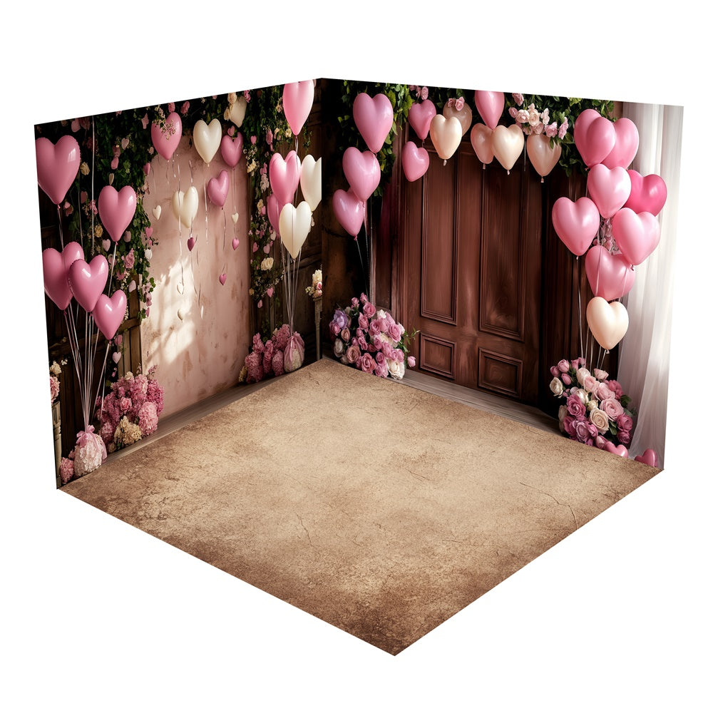 Back Drop Room Sweet Floral Archway Balloons Backdrop Room Set BRP1-60