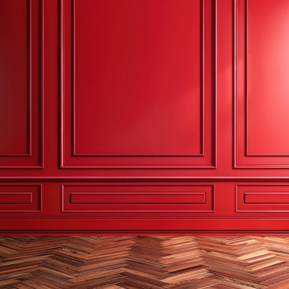 Retro Style Backgrounds Classic Vintage Red Wall Backdrop BRP10-278