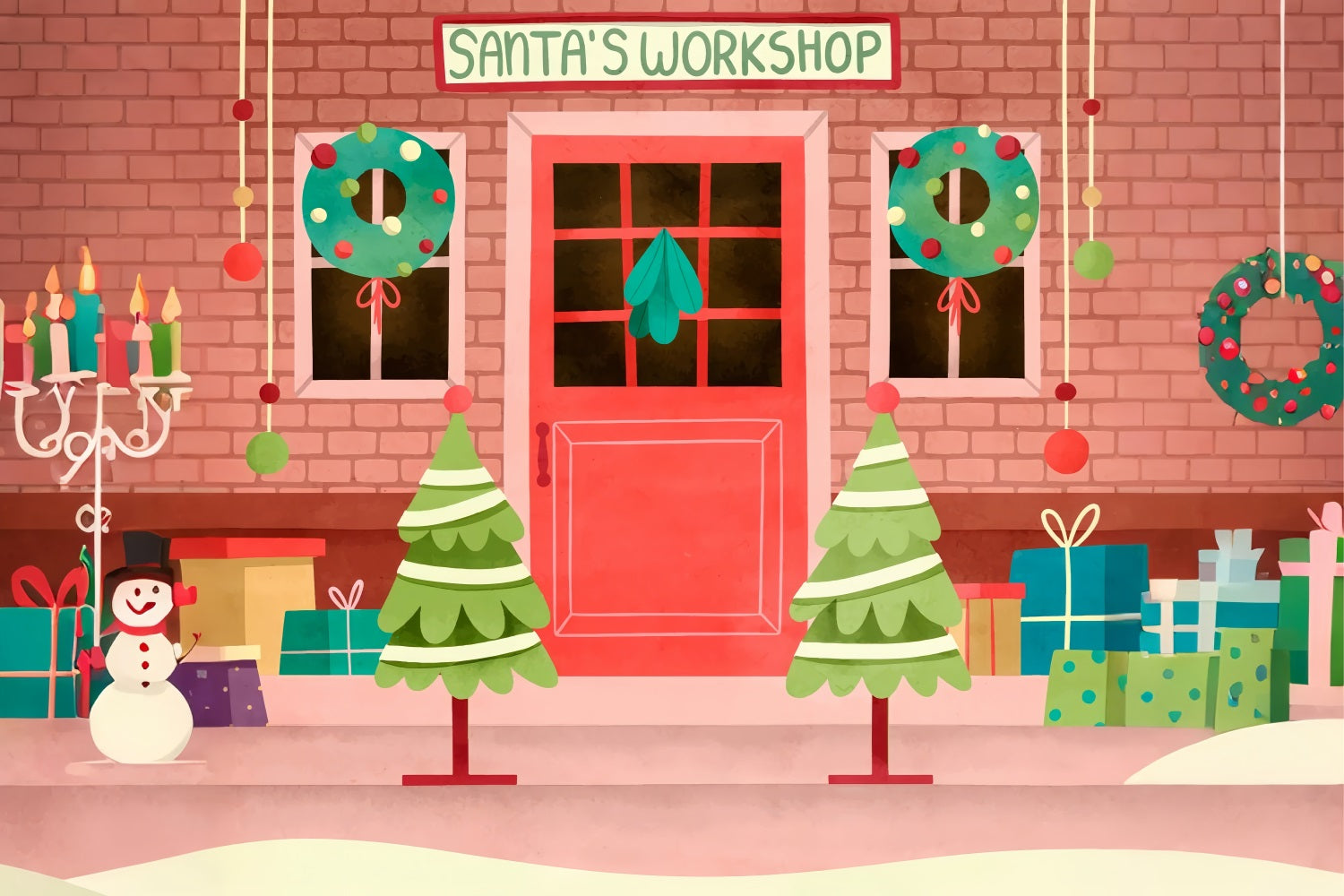Santa Workshop Wallpapers Santa's Workshop, Christmas Toy Shop