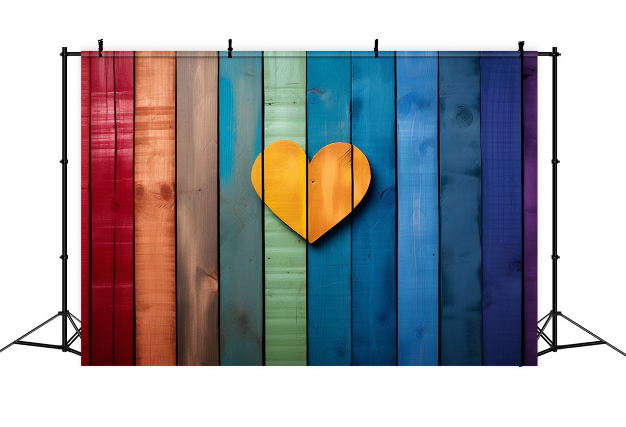 Valentines Heart Backdrop Colorful Design Panels Backdrop BRP11-292 ...