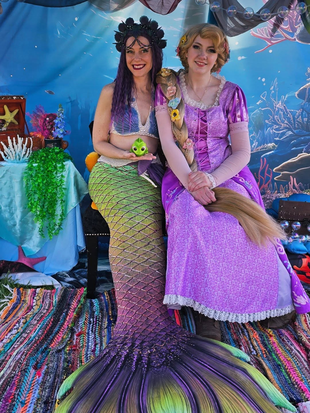 Mermaid Backdrops Beautiful Underwater Coral Reef Landscape Backdrop B