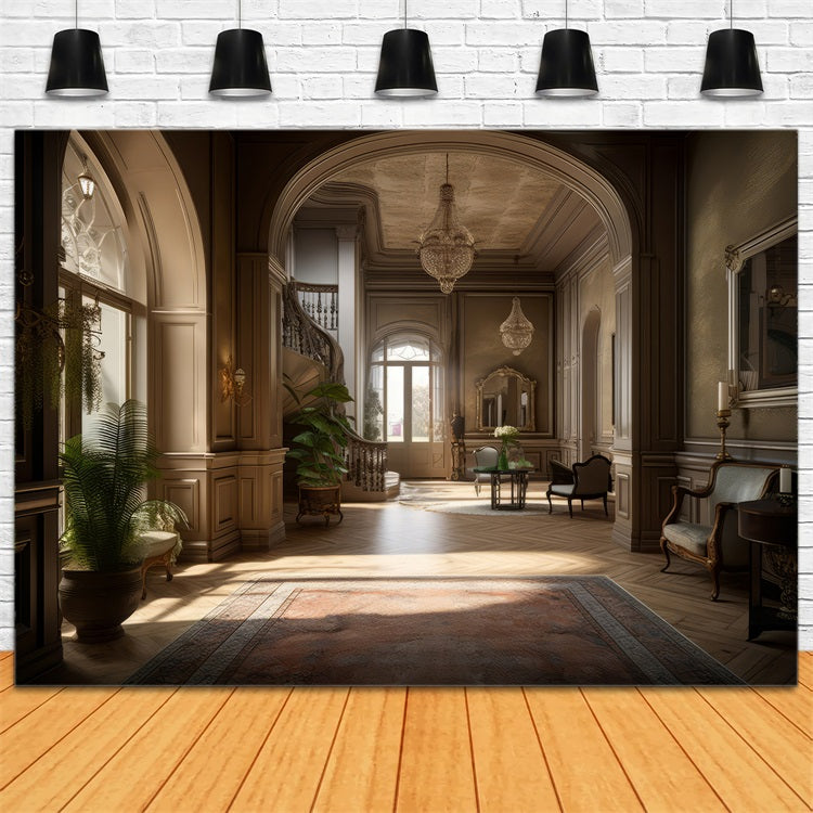 Architecture Backdrop Sunlit Room Vintage Decor Backdrop BRP12-660