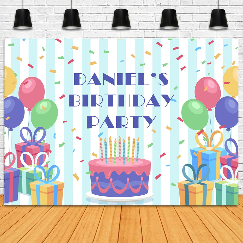 Customize Backdrop For Birthday Fun Party Gifts Balloons Backdrop BRP2