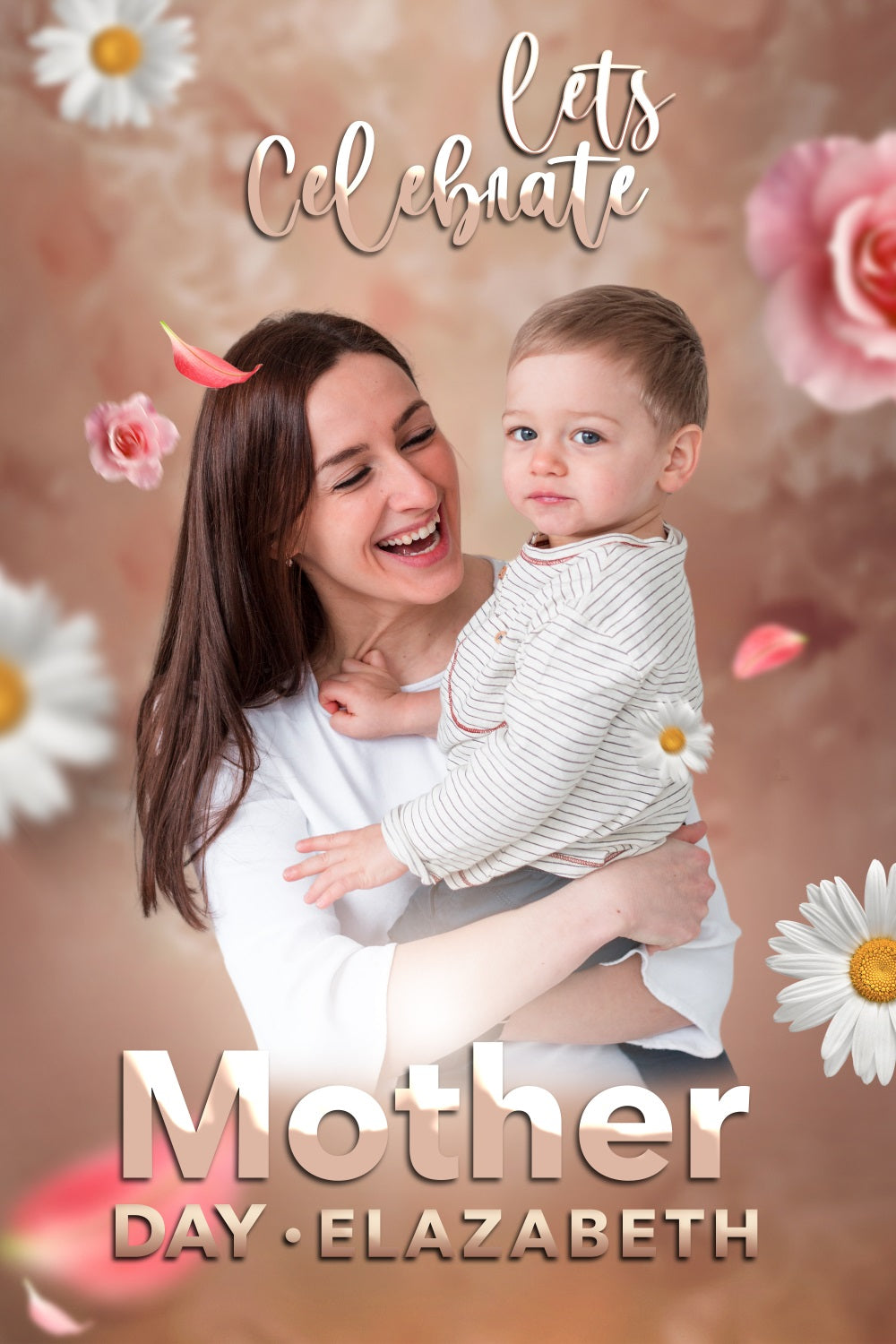 Mother's Day Backdrops Daisy Bloom Floral Customized Backdrop BRP3-118